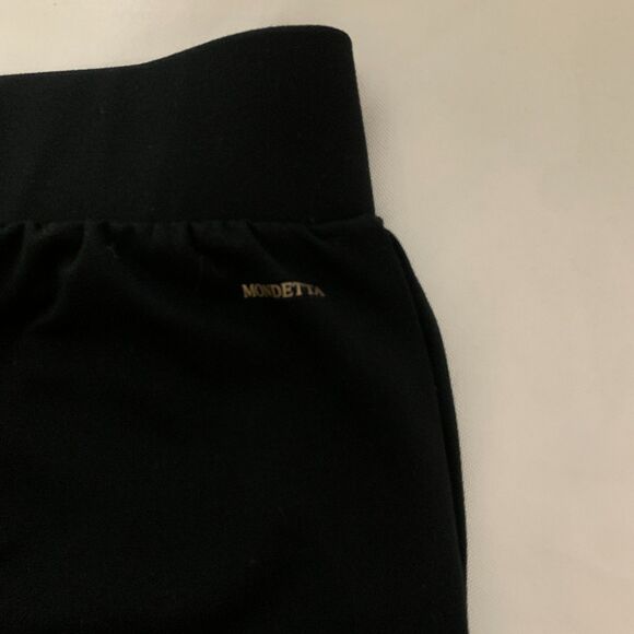 Mondetta women's pintuck straight leg pant performance luxury black color sizeM - Picture 2 of 4